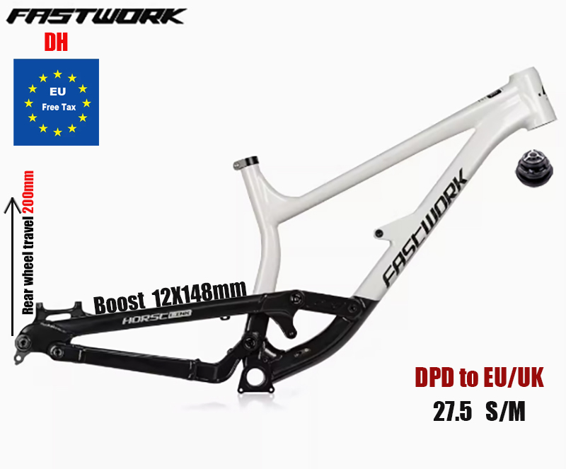 Mountain Biking Uk - DH Full Suspension Frame Aluminum Bike