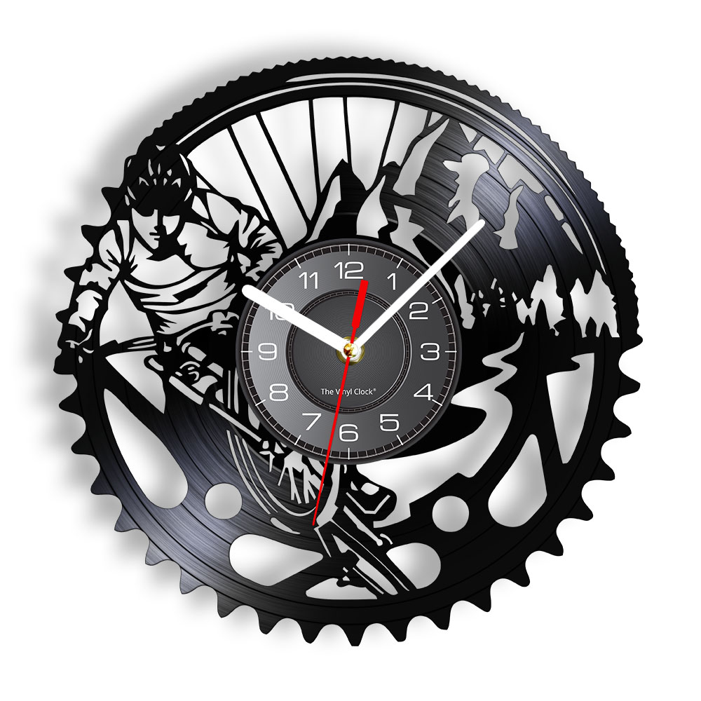 Mountain Biking Extreme - Mountain Bike Vinyl Record Wall Clock