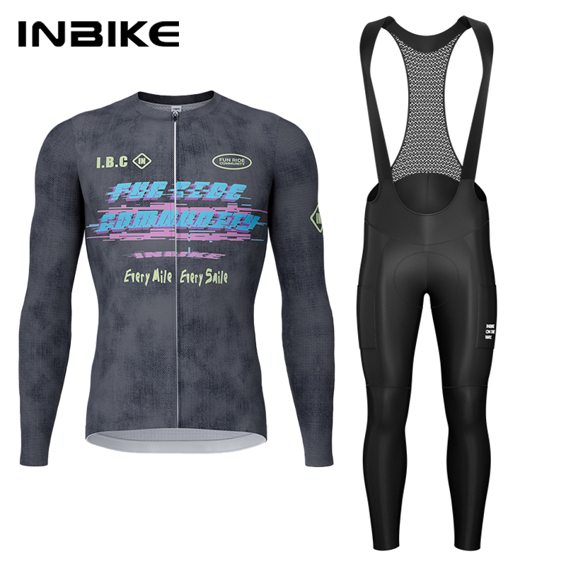 Mountain Biking Long Sleeve Shirt - INBIKE Spring Autumn Cycling Set Cycling