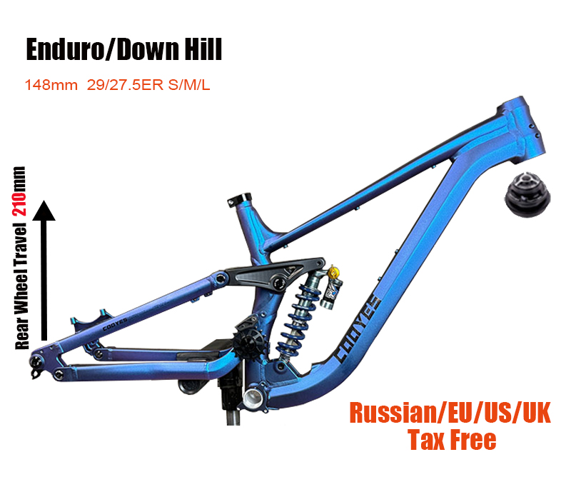 Mountain Biking Uk - Full Suspension Aluminum Bike Frame, Soft