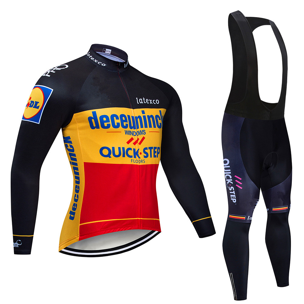 Quick step Cycling Jersey Set  - Mountain Biking Long Sleeve Shirt ulasan dan harga