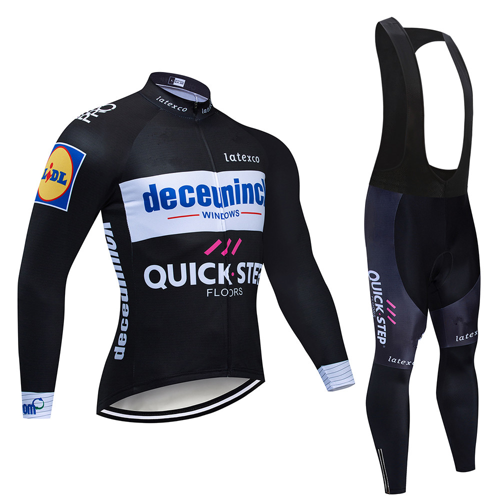 Quick step Cycling Jersey Set  - Mountain Biking Long Sleeve Shirt ulasan dan harga