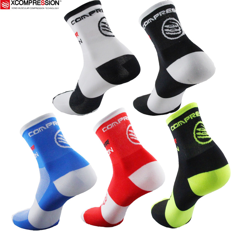 2017 New Cycling Socks High El - Mountain Biking Socks ulasan dan harga