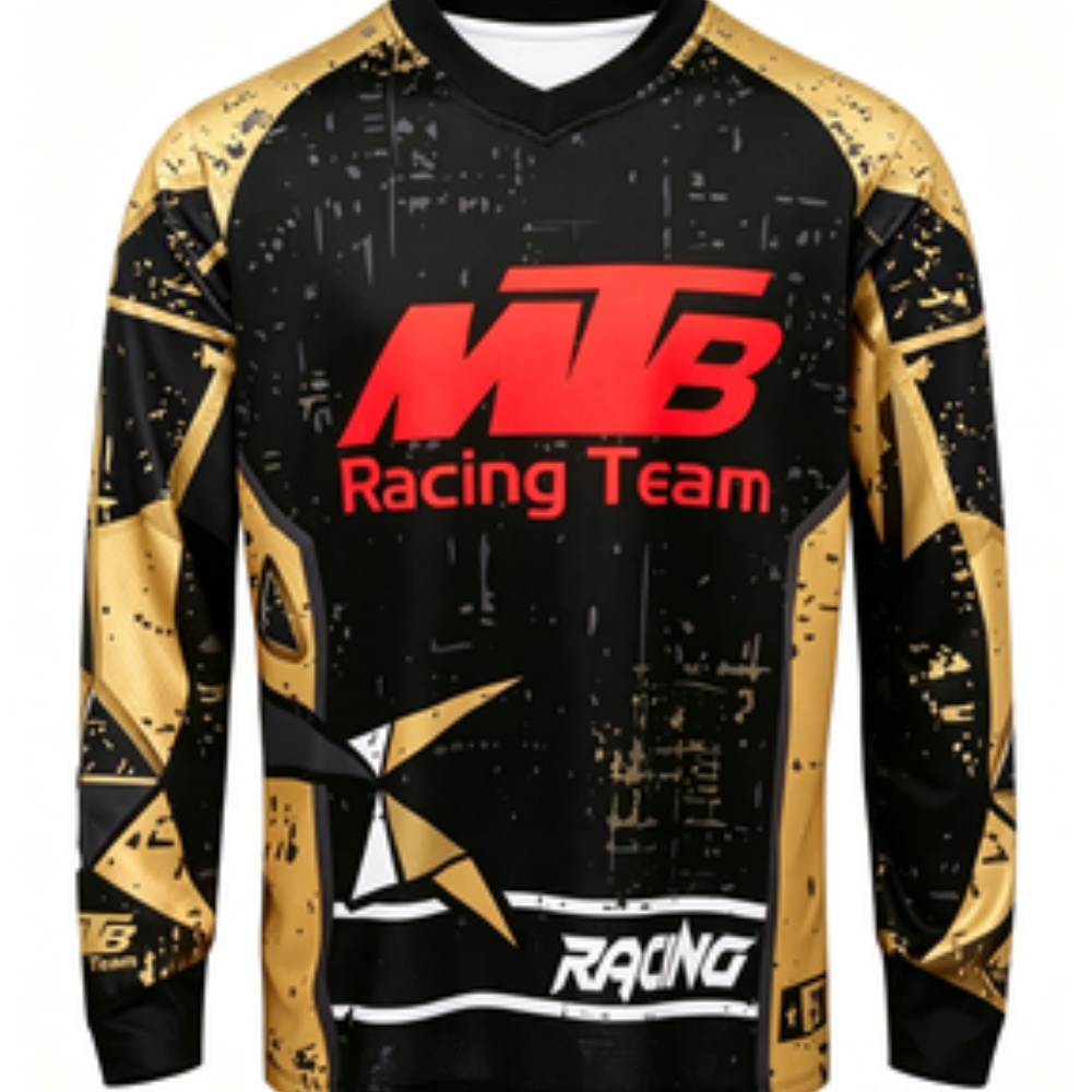 Team Long-sleeve Sports Shirt  - Mountain Biking Long Sleeve Shirt ulasan dan harga