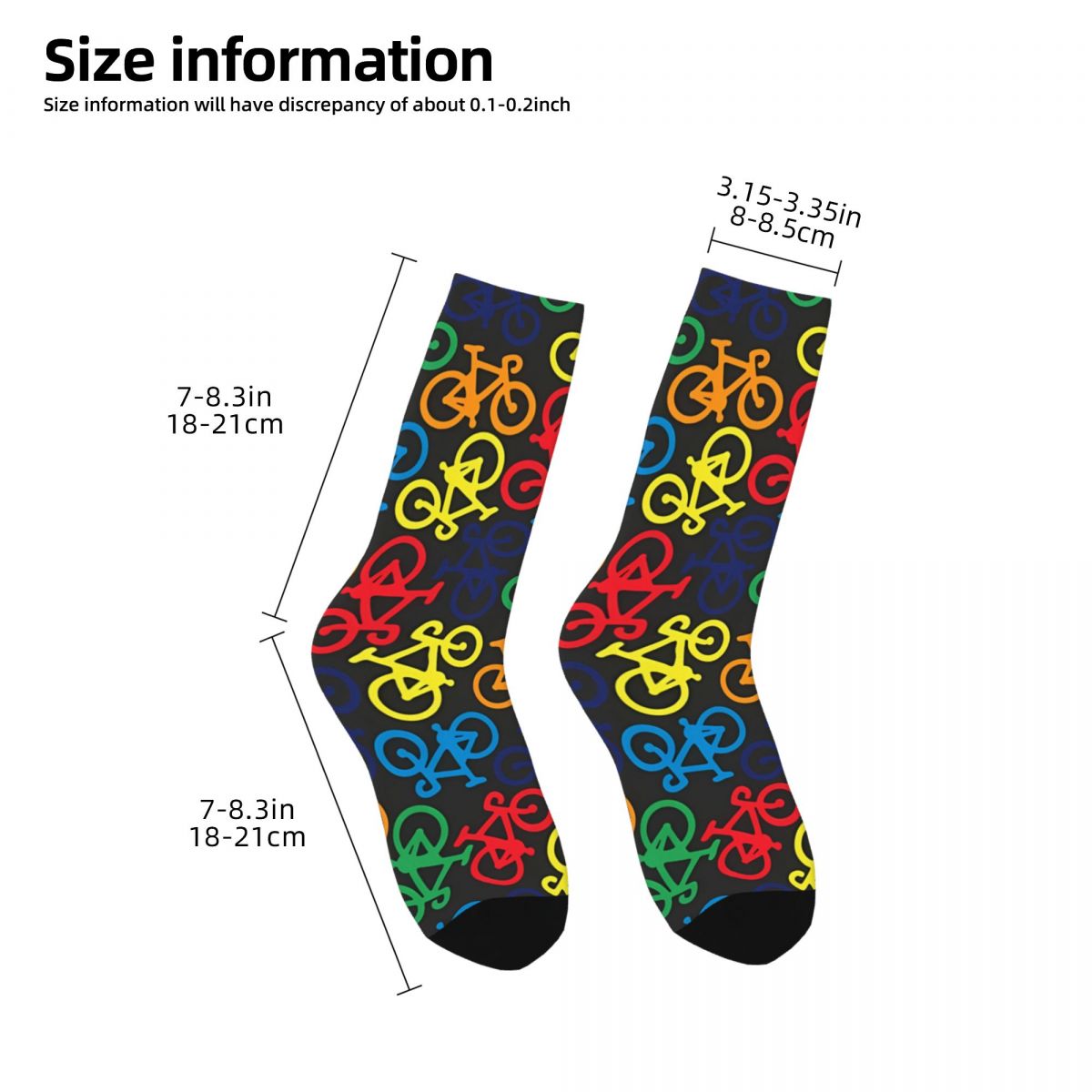 Rainbow Multiple Bikes Crazy M - Mountain Biking Socks ulasan dan harga