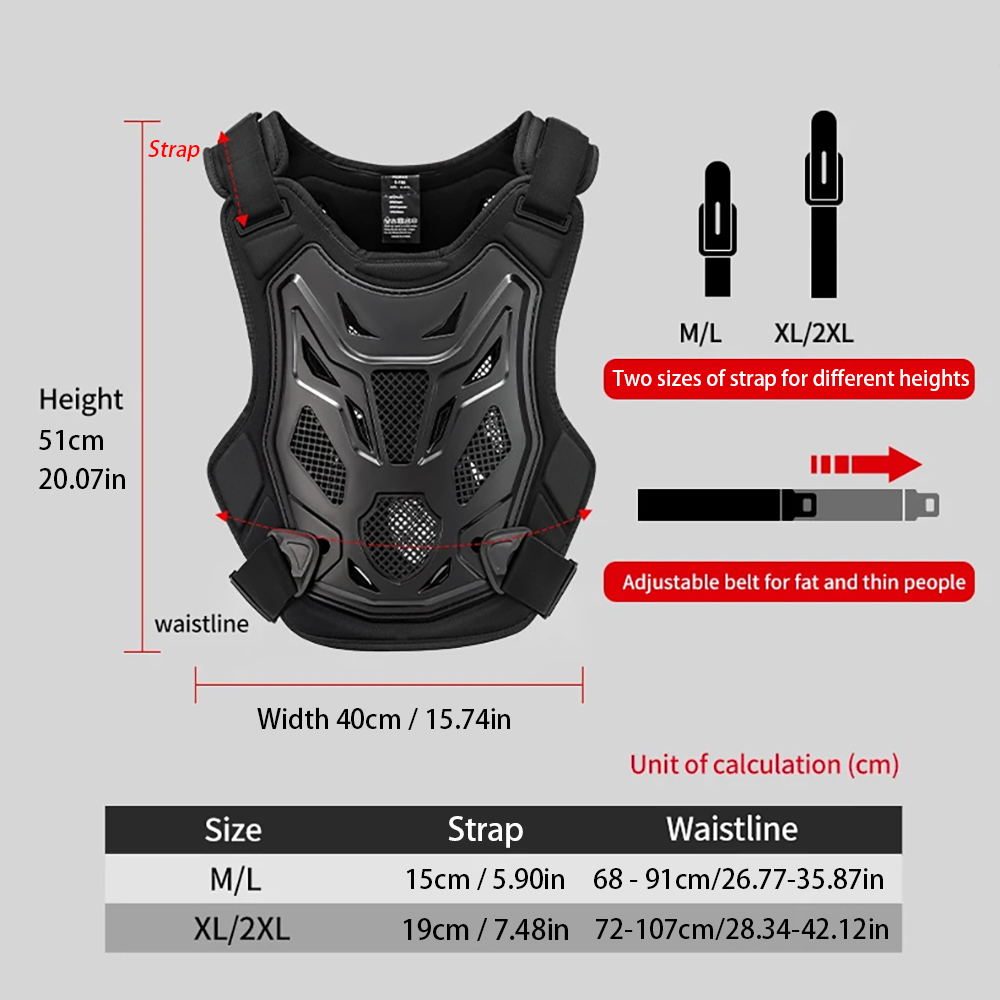 All Season Motocross Armor Ves - Mountain Biking Chest Protector ulasan dan harga