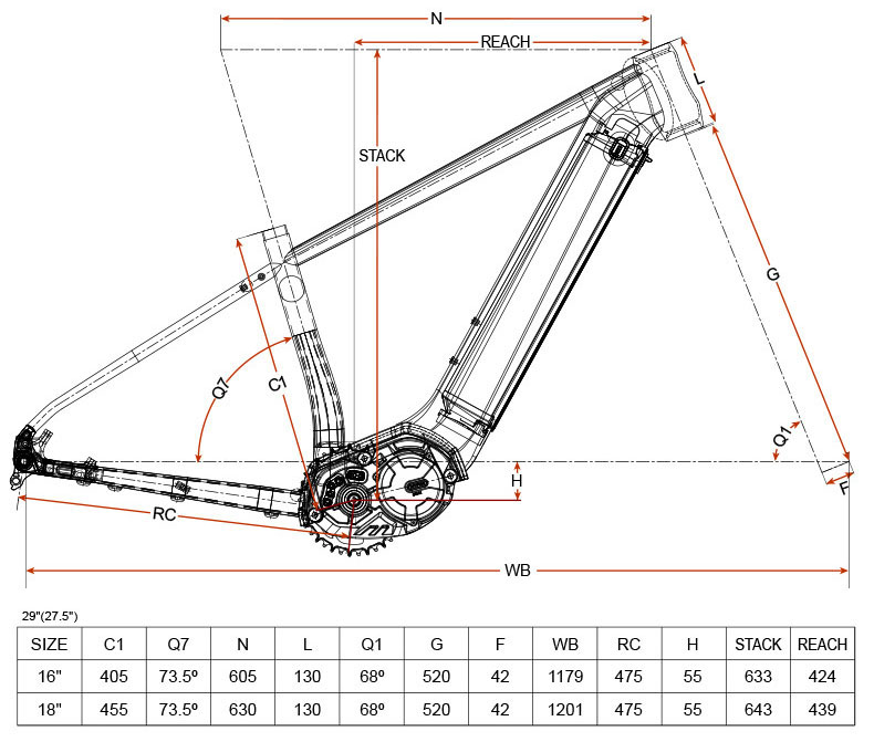 E-Bike Frame Aluminum Alloy MT - Mountain Biking Uk ulasan dan harga