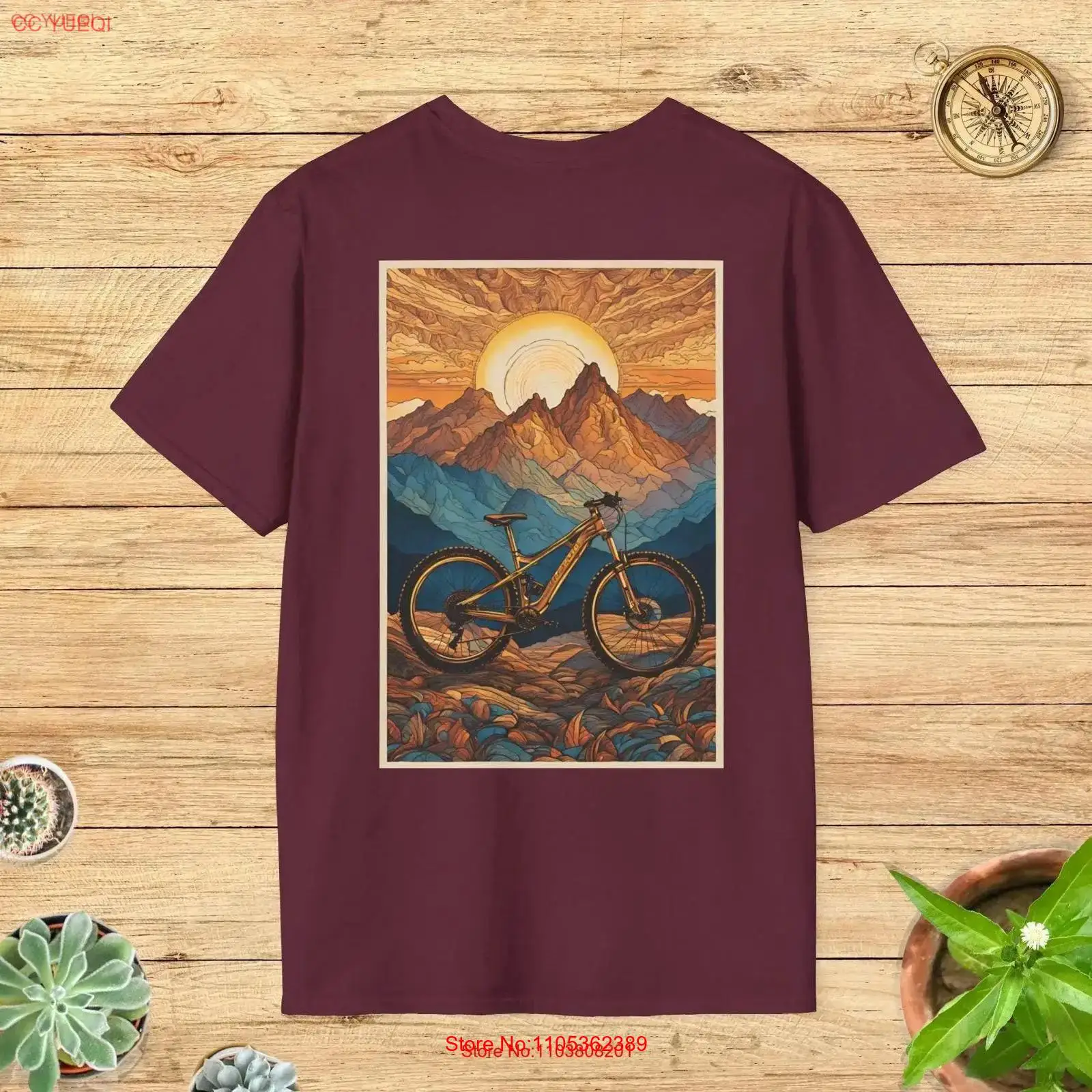 Scenic Mountain Bike Art T Shi - Mountain Biking Extreme ulasan dan harga